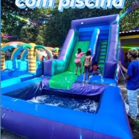 Toboagua com piscina