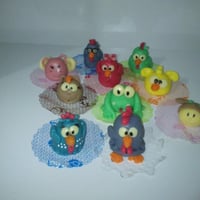 docinho modelado leite ninho - galinha pintadinha