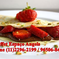 Crepe do chocolate com morango!