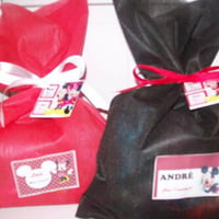 sacolas cm tema da festa em tn