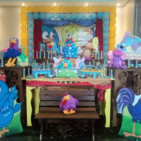 Decoração Galinha Pintadinha Rústico