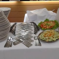 Organização da mesa de crepe
