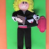 caderno decorado 3D - Advogada