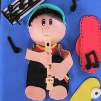 caderno decorado 3D - Musico infantil