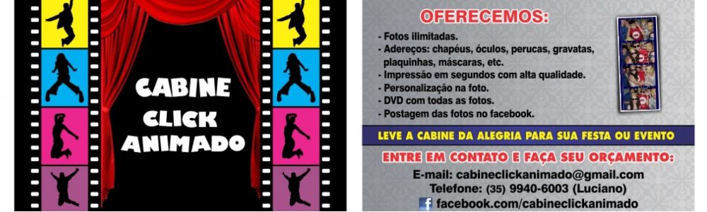 Cabine fotográfica Cabine Click Animado - Varginha e região