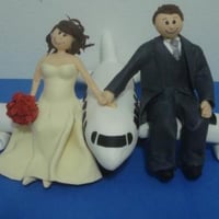 no avião