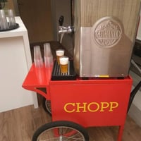 Carrinho de Chopp. Chopp claro e escuro para sua festa, evento ou confraternização