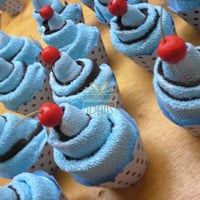 Cupcake toalha. Diversas cores