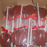 Pirulitos de chocolate ao leite