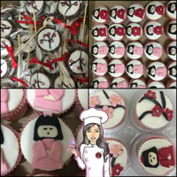 Cupcakes e Pirulitos Tema Kokeishi