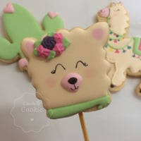 Biscoitos Decorados - Lhamas e Cactos