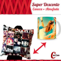 Combo - Almofada e Caneca personalizados