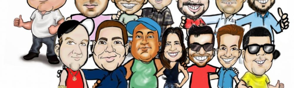 Caricatura Em Camiseta Para Evento