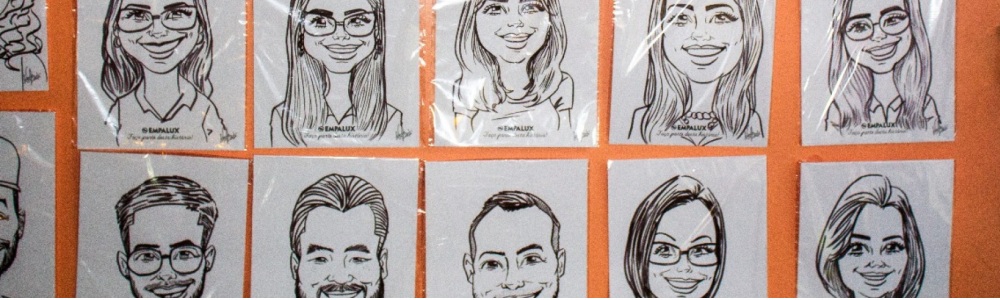 Caricaturas ao vivo, caricatura em festa, na hora