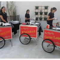 Carrinho Nostalgia de Alimentação (churros, crepe, hot-dog, mini pizza, pastel etc.).