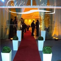 DECORAÇÃO DA ENTRADA REALIZADA NO BUFFET MEU EVENTO PERFEITO
