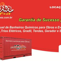 Locação de Banheiros para obras e Eventos.
