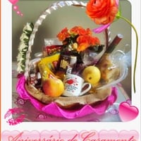 Cesta de Aniversário de Casamento