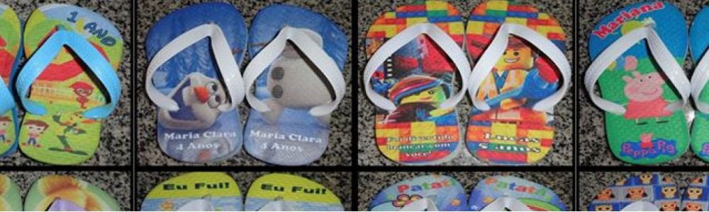 Chinelos personalizados