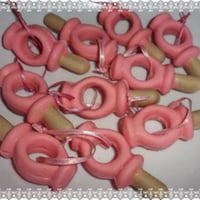 Chupeta de chocolate.