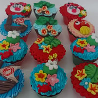 cupcake recheado tema Moana