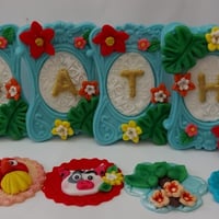 porta retrato de chocolate tema Moana