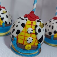 maça de chocolate decorada Toy Story