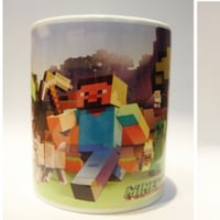 Caneca de polímero personalizada - Tema Minecraft