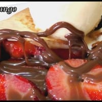 Crepe de Chocolate com Morango
