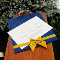 Convite de Casamento Avório