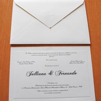 Convite de Casamento Clássico