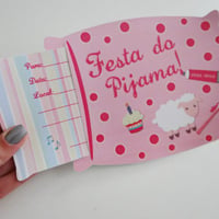 Convite Travesseiro - Festa do Pijama