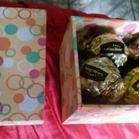 Kit presente - Caixa mdf forrada com tecido com bombons