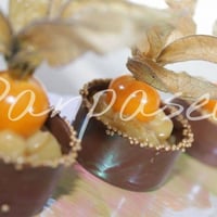 Caixeta de chocolate com brigadeiro gourmet de Phisallys
