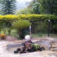 Chafariz no jardim