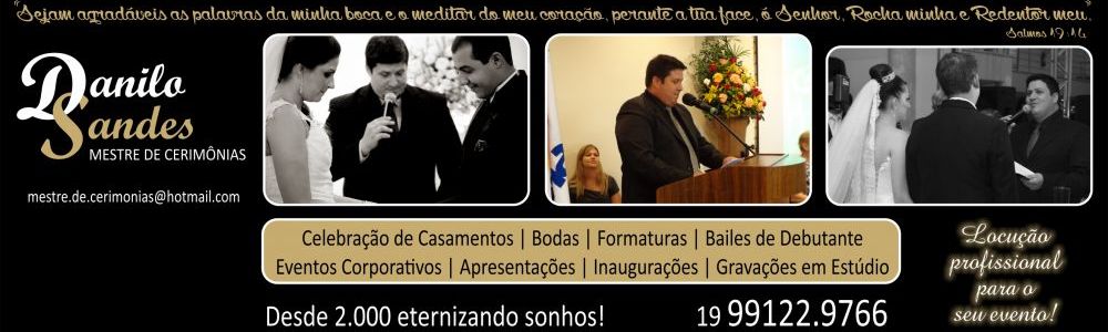 Danilo Sandes - Mestre de Cerimônias