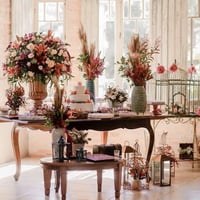 Decoração de casamento/ mesa de casamento de dia