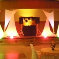 Palco decorado