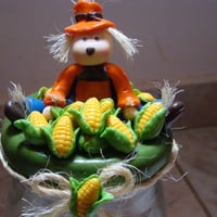 Pote de farinha de milho