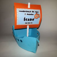 Barquinho de papel personalizado
