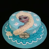 Bolo Frozen 1 andar 3D
