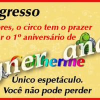 Convite Ingresso de Circo