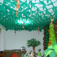 mais uma foto da decoração da festa Safari
