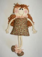 Boneca doidinha, com 18 cm, cor a sua escolha, R$ 8,00