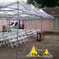 Tendas 6x3 Transparentes em evento particular. Acesse nosso site para mais fotos.
