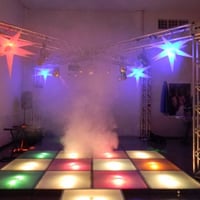 Pista de dança ou tablado de vidro