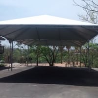 tenda piramidal de calha 10x10