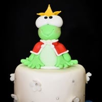 Maquete com Sapinho em Biscuit