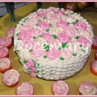 Bolo artístico Cesto de flores