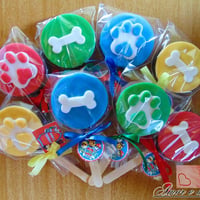 pirulitos de biscoito patrulha canina